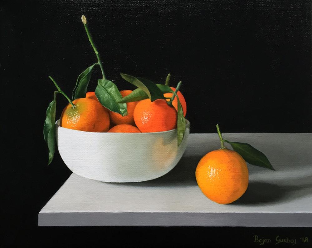 Tangerines in a bowl